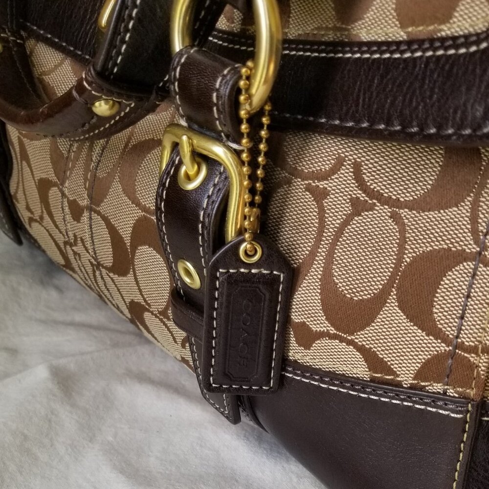 Coach Signature "Hampton" Weekender - Picture 6 of 16
